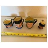 Royal Doulton Character Jug Assortment Including Auld Mac D5824 (Lot of 4)