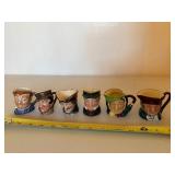 Royal Doulton Character Jugs - Assorted Designs (Lot of 6)