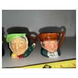 Royal Doulton Character Jugs - Assorted Designs (Lot of 6)