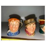 Royal Doulton Character Jugs - Assorted Designs (Lot of 6)
