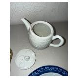 Mottahedeh, Coalport Plates & Relief Teapot Mixed Lot - 4-Piece