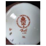 Royal Crown Derby Bali Bone China Cups & Saucers Pair