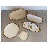 Lenox, B&C Limoges & Higgins & Seiter Porcelain Serving Pieces (Lot of 5)