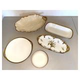 Lenox, B&C Limoges & Higgins & Seiter Porcelain Serving Pieces (Lot of 5)
