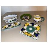 Italian Hand-Painted Ceramic Servingware - MFA Boston (Lot of 5)