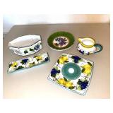 Italian Hand-Painted Ceramic Servingware - MFA Boston (Lot of 5)