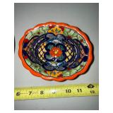 SAM Hand-Painted Mexican Ceramic Plates (Lot of 2)