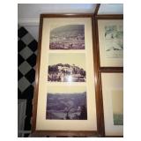 Vintage-Style Large Framed Travel & Landscape Photograph Group (Lot of 4)