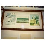 Vintage-Style Large Framed Travel & Landscape Photograph Group (Lot of 4)