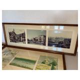 Vintage-Style Large Framed Travel & Landscape Photograph Group (Lot of 4)