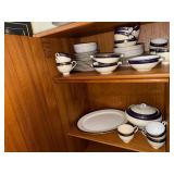 Adderley Ware England Blue & Gold Bone China Dinnerware Collection