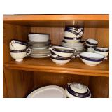 Adderley Ware England Blue & Gold Bone China Dinnerware Collection