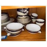 Adderley Ware England Blue & Gold Bone China Dinnerware Collection