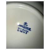 Johnson Brothers Blue Transferware Teaware & Serving Pieces Mixed Lot