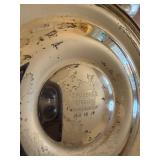 Sterling Weighted Glass Compote Candy Dishes Set of 3 Whiting Rogers