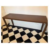 Founders Furniture Console Sofa Table Brown Wood 60x16x28.5