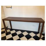 Founders Furniture Console Sofa Table Brown Wood 60x16x28.5