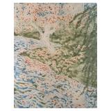 Paul Nagano Public Garden Aquatint Framed Print 26/77 26x15x32