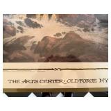 Vintage Adirondacks Framed Art Print The Arts Center Old Forge NY Don Getz Watercolor Artwork