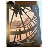 2013 Festival of Arts Laguna Beach CA Framed Poster Clock Scene