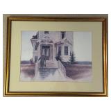 Martin Ahearn Framed Watercolor Reproduction  Titled The House Call