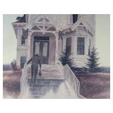 Martin Ahearn Framed Watercolor Reproduction  Titled The House Call