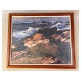 Emile Gruppe Coastal Seascape Framed Art Print Rockport Reproductions