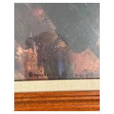 Emile Gruppe Coastal Seascape Framed Art Print Rockport Reproductions