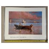 Framed Winslow Homer Gloucester Harbor 1873 Museum Art Print