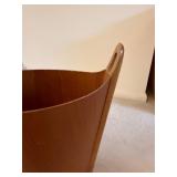 Vintage P.S. Heggen Teak Bentwood Wastebasket Norwegian Wood Carrier Basket