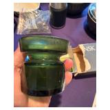 Dansk Designs Green Glass Candle Holders (Lot of 4)