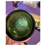 Dansk Designs Green Glass Candle Holders (Lot of 4)