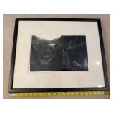 Rob Amberg Framed Black & White Photograph Rural North Carolina Scene Hopewell, NC, 1983
