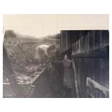 Rob Amberg Framed Black & White Photograph Rural North Carolina Scene Hopewell, NC, 1983