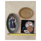 Decorative Coppercraft & Arius Tiles Plaques Mixed Lot