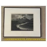 Ansel Adams The Tetons and Snake River Framed Photo Reprint