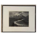 Ansel Adams The Tetons and Snake River Framed Photo Reprint