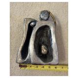 Cast Metal Mechanical Novelty Object With Brass Accents