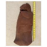 Clay Draped Figure Sculpture - 8 in W X 14 in H