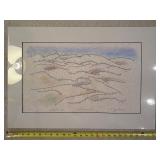 Peggy H. Davis Jerusalem Hills Hebrew-English Microcalligraphy Print
