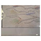 Peggy H. Davis Jerusalem Hills Hebrew-English Microcalligraphy Print