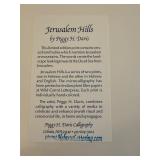 Peggy H. Davis Jerusalem Hills Hebrew-English Microcalligraphy Print