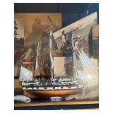 Pequod Moby-Dick Nautical Ship Shadow Box - 19 X 7 X 17 in