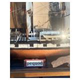Pequod Moby-Dick Nautical Ship Shadow Box - 19 X 7 X 17 in
