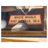Pequod Moby-Dick Nautical Ship Shadow Box - 19 X 7 X 17 in