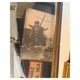 Pequod Moby-Dick Nautical Ship Shadow Box - 19 X 7 X 17 in