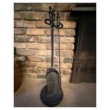 3-Piece Fireplace Tool Set With Stand