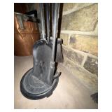 3-Piece Fireplace Tool Set With Stand