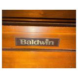 Baldwin Console Piano With Matching Wood Bench
