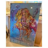 LeRoy Neiman St. Paul Ramsey County Bicentennial Signed Poster Framed - 30 X 45 in